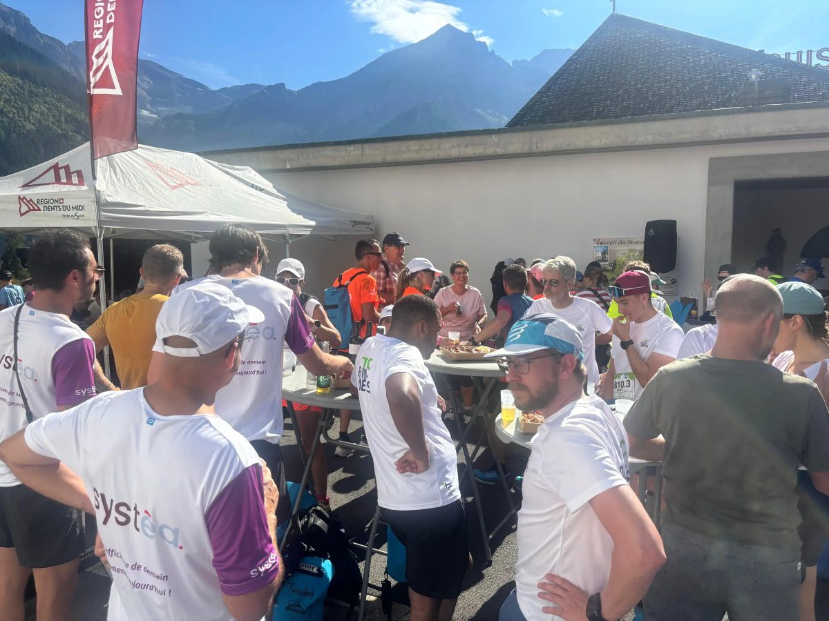 L’apéro Systea à l’arrivée